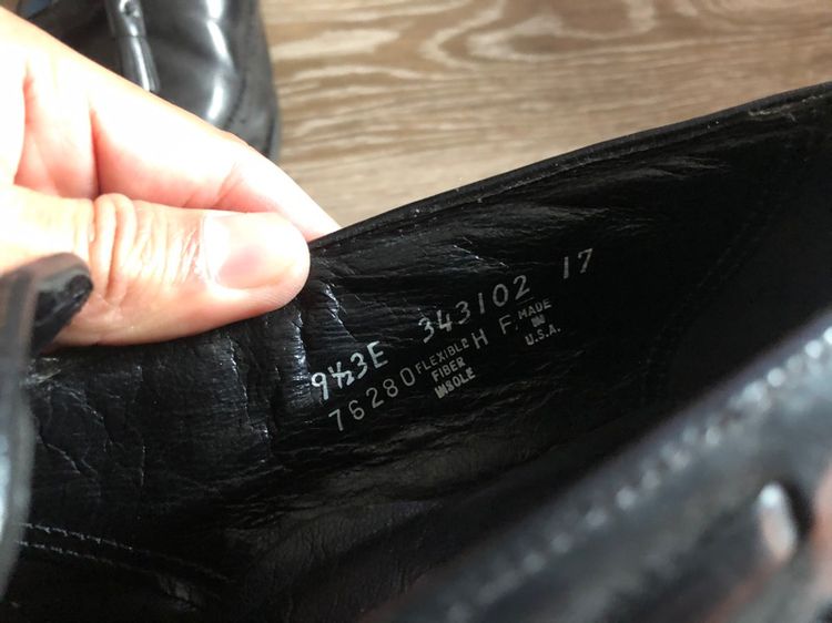 รองเท้า Florsheim tassel loafer long wing สีดำเงา Size 9.5 เหมาะกับคนเท้า 26.5-27.5 Made in U.S.A. รูปที่ 4