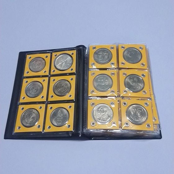 เหรียญไทย เหรียญ 20 บาทนิเกิล ครบชุด 72 วาระ(เหรียญใม่ผ่านใช้งาน unc) บรรจุเม้าท์ เจาะตาไก่ ใส่เล่มสะสม