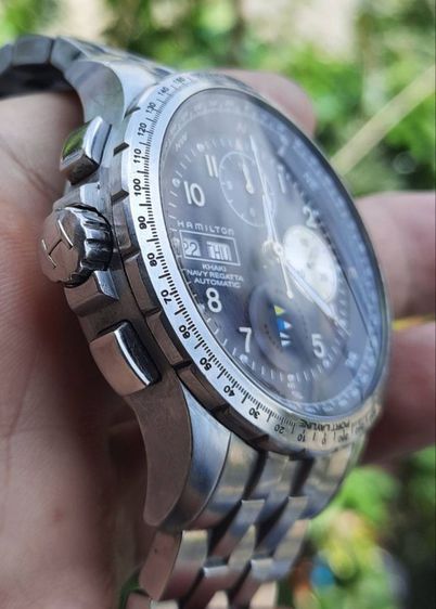 นาฬิกาสวิสโครโนกราฟ Hamilton รุ่น Khaki Navy Regatta รูปที่ 4
