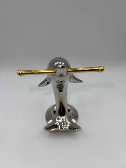 ปลาโลมา ตั้งโชว์ ทับกระดาษ งานโลหะ  รูปที่ 2