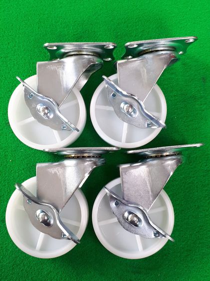 (53) ลูกล้อไนล่อนซิก 3 นิ้ว Rhino เเป้นหมุน มีเบรก 1 ชุด  รูปที่ 2