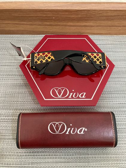 แว่นตากันแดดโบราณทรงมันๆมาสภาพเก่าเก็บ new old stock vintage sunglasses viva 1020 made in italy 1980’s รูปที่ 5