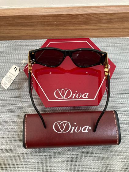 แว่นตากันแดดโบราณทรงมันๆมาสภาพเก่าเก็บ new old stock vintage sunglasses viva 1020 made in italy 1980’s รูปที่ 6