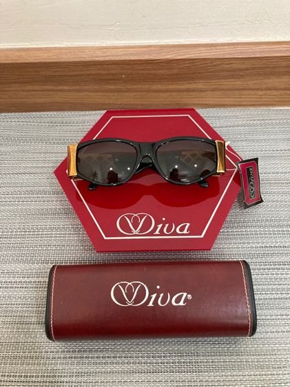 แว่นตากันแดดโบราณทรงมันๆมาสภาพเก่าเก็บ new old stock vintage sunglasses viva 1020 made in italy 1980’s รูปที่ 4