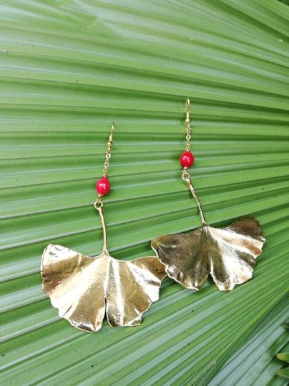 ตุ้มหู ใบกิงโกะ รูปที่ 2