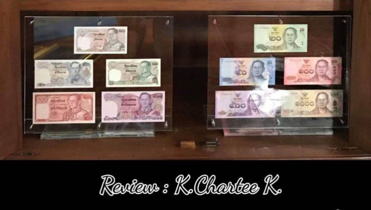 กรอบใส่ธนบัตรอะคลิลิคแบบชุดเซ็ท รูปที่ 2