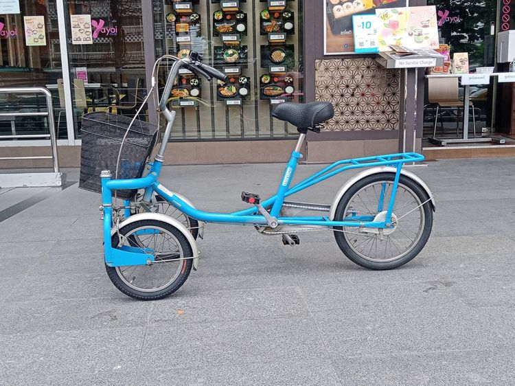 จักรยานสามล้อญี่ปุ้นคุณภาพดี แบบ2ล้อหน้า ขับง่าย ไม่เปนก็ขับได้ ปลอดภัยไม่คว่ำ โครงสร้างเหล็ก แข็งแรง แน่นหนา ล้อหน้า16นี้ว  ล้อหลัง 20 นี้ว รูปที่ 4