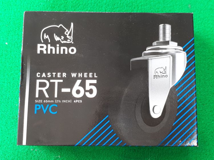 (61) ลูกล้อยาง 2.5 นิ้ว Rhino เเกนเกลียว 1 ชุด รูปที่ 3