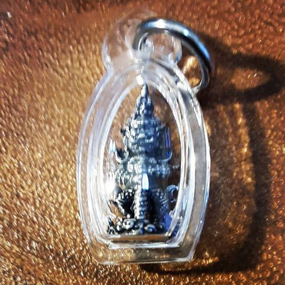 ท้าวเวสสุวรรณ เนื้อเงินรมดำ จิ๋ว ครูบาอริยชาติ วัดแสงแก้วโพธิญาณ รูปที่ 3