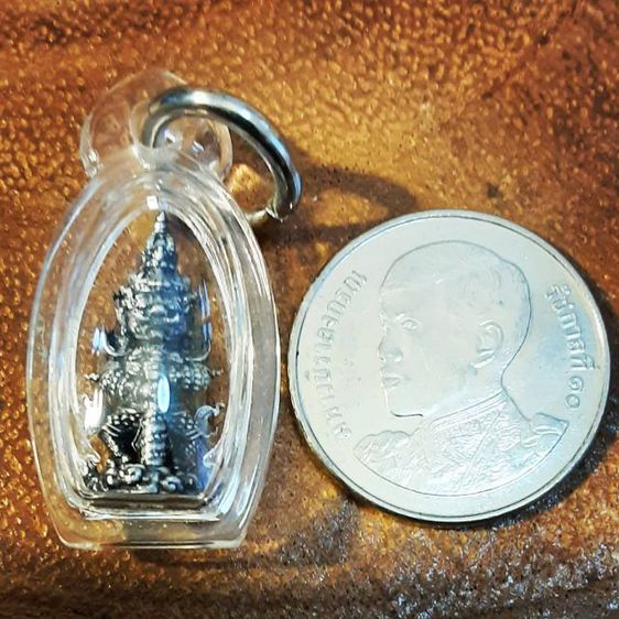 ท้าวเวสสุวรรณ เนื้อเงินรมดำ จิ๋ว ครูบาอริยชาติ วัดแสงแก้วโพธิญาณ รูปที่ 2