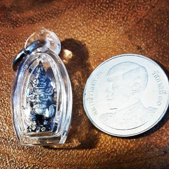 ท้าวเวสสุวรรณ เนื้อเงินรมดำ จิ๋ว ครูบาอริยชาติ วัดแสงแก้วโพธิญาณ รูปที่ 9