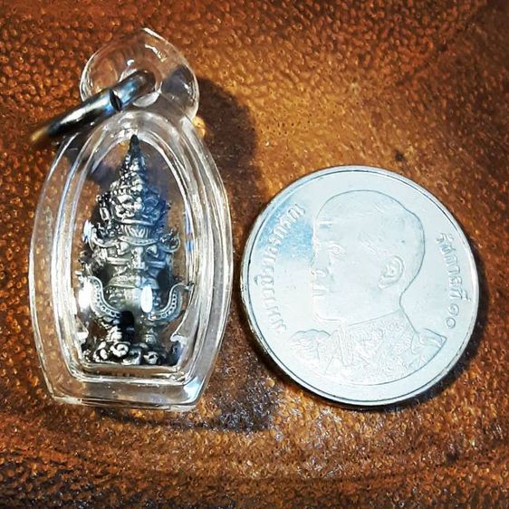 ท้าวเวสสุวรรณ เนื้อเงินรมดำ จิ๋ว ครูบาอริยชาติ วัดแสงแก้วโพธิญาณ รูปที่ 8