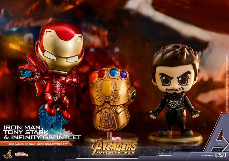 COSB464  Cosbaby Infinity Gauntlet Tony Stark, Iron Man L Collectible Set รูปที่ 1