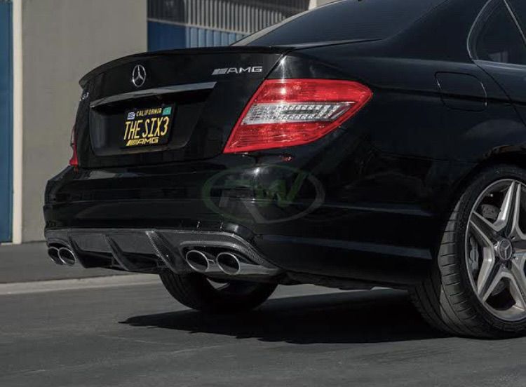 ชุดแต่ง สปอยเลอร์หลัง C Class Spoiler และ logo ตัวอักษร C Coupe W204 AMG C63 carbon Kevlar และ ดำเงา รูปที่ 11