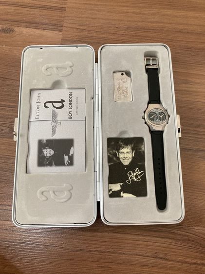 นาฬิกาดีไซน์เนอร์ออกแบบทำให้ Elton john งานการกุศล AIDS โลกนาฬิกาสะสม Boy London EF-501 - Elton John AIDS Foundation Limited Edition 1996’s  รูปที่ 1