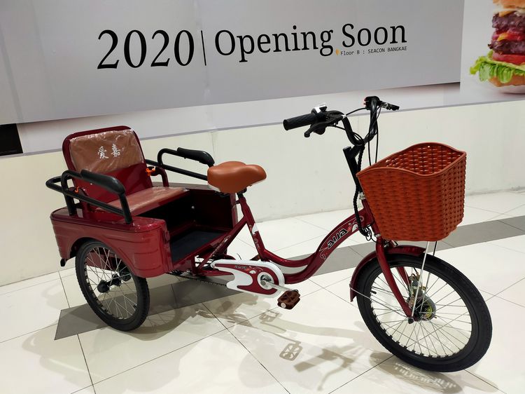 จักรยานสามล้อไฟฟ้า ปรับที่นั่งเปนกระบะได้ 3 ระบบในคันเดียว (บิดได้ ปั่นปกติ ปั่นไฮบริด)  ขับสนุกปลอดภัยไม่คว่ำ 3ระบบในคันเดียว บิดได้ ปั่นปก รูปที่ 25