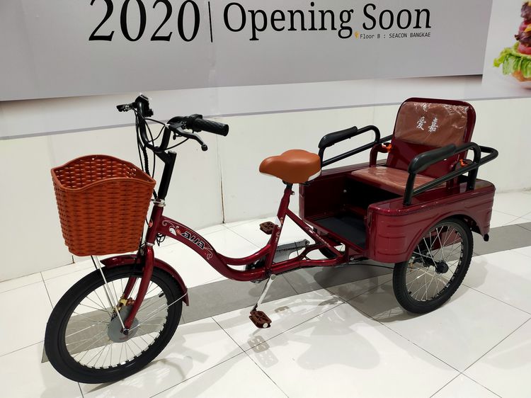 จักรยานสามล้อไฟฟ้า ปรับที่นั่งเปนกระบะได้ 3 ระบบในคันเดียว (บิดได้ ปั่นปกติ ปั่นไฮบริด)  ขับสนุกปลอดภัยไม่คว่ำ 3ระบบในคันเดียว บิดได้ ปั่นปก รูปที่ 12