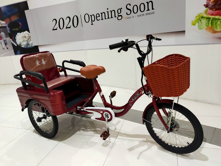 จักรยานสามล้อไฟฟ้า ปรับที่นั่งเปนกระบะได้ 3 ระบบในคันเดียว (บิดได้ ปั่นปกติ ปั่นไฮบริด)  ขับสนุกปลอดภัยไม่คว่ำ 3ระบบในคันเดียว บิดได้ ปั่นปก รูปที่ 3