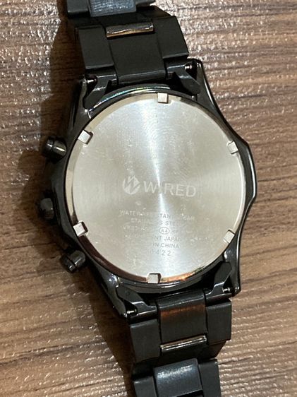 ขายนาฬิกาแบรน seiko ทีดีไซน์ออกมาสวยมากๆ WIRED by SEIKO Chronograph Black pvd VK63-K080 Quartz 45mm  รูปที่ 3