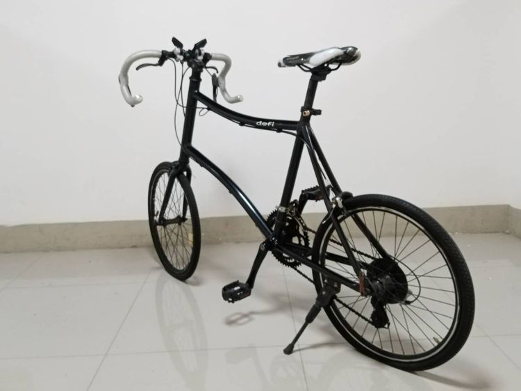 จักรยานเสือหมอบ มินิ มือสอง จากญี่ปุ่น สเปคดี เฟรมอลูมิเนียม สีดำ เกียร์ ชิมาโน 14 สปีด หน้า2  หลัง7 ทรงสวยคล้าย Dahon ยางนอก 20 นี้ว ปลดดุม รูปที่ 6