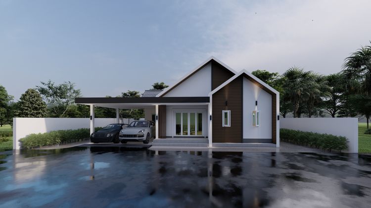 รับเขียนเเบบ บ้าน 2D,3D  รูปที่ 9