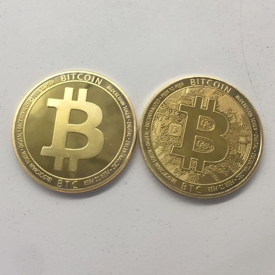 เหรียญ Bitcoin จำลองของสะสม