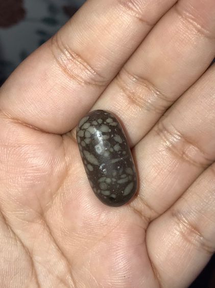 เหล็กไหล ทรงแค็ปซูล สีดำสลับสีน้ำตาล มีลายเป็นธรรมชาติ ขนาดประมาณ 1 นิ้ว มีน้ำหนัก จะมีลักษณะเนื้อระเอียด ทรงสวยมาก เก่า แท้ และหายากสุด หาย รูปที่ 7