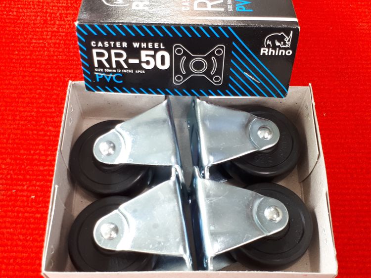 (64) ลูกล้อยาง 2 นิ้ว Rhino ขาตาย 1 ชุด มี 4 ลูก รูปที่ 2