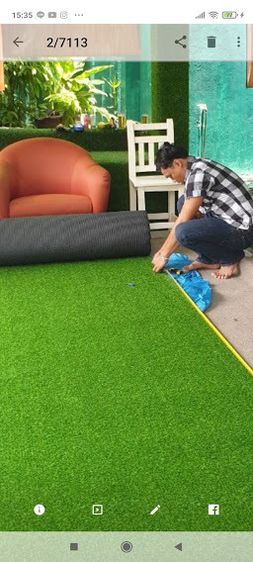 หญ้าเทียมตัดให้ฟรีตามขนาดสวนหญ้าเกรดโครงการ 0813735190 Artificial grass cut for free according to the size of the garden grass  รูปที่ 16