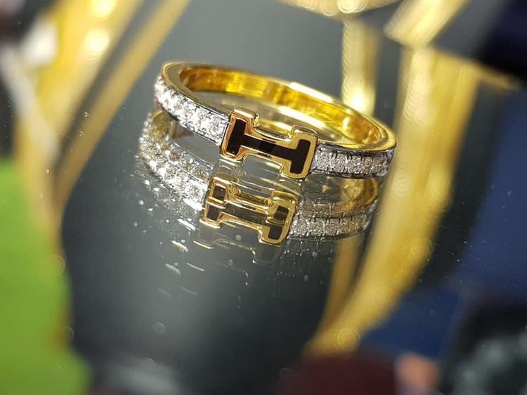 แหวนทอง แหวน Hermès ทอง 9k รูปที่ 2
