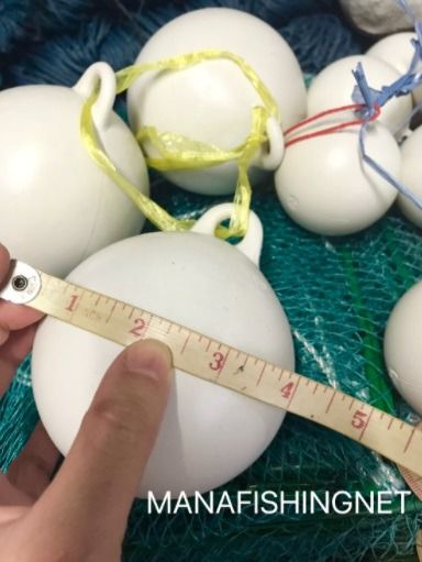 บอลใหญ่ 4 นิ้ว ทุ่นลอย ทุ่น ใช้ทำ อวนประมง อวนทะเล อวนกระพง อวนลาก ตาข่ายดักปลา อุปกรณ์หาปลา ตกปลา รูปที่ 2