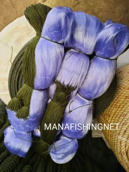 ตาข่ายดักปลา เอ็นใยบัว 🔺ตา 9  10  11  12 เซ็น ลึก 20 ตา ป้าย 200 เมตร รูปที่ 5