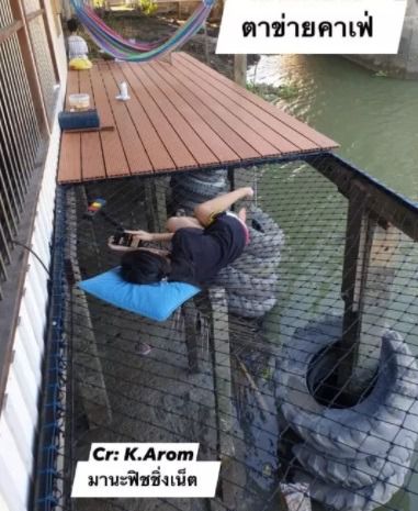 ตาข่ายกันตก เปลตาข่าย Safety Net 🅰️คุณภาพสูง 📌มีหลายขนาดให้เลือก รูปที่ 2