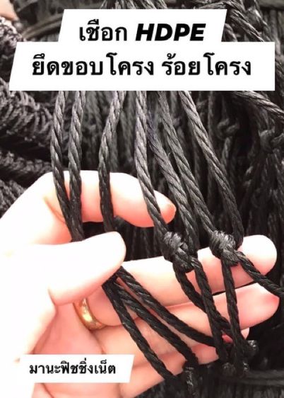 เชือกขึงโครง เชือกร้อยโครง เชือกยึดโครง 🅰️ แพนอน เปลนอน ตาข่ายกันนก ตาข่ายสนามกีฬา ตาข่ายซ้อมกอล์ฟ ตาข่าย รูปที่ 6