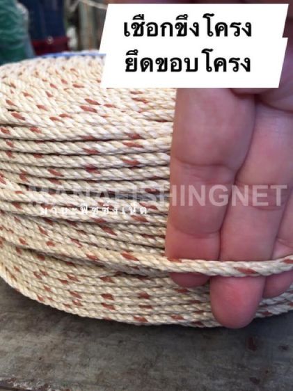 เชือกขึงโครง เชือกร้อยโครง เชือกยึดโครง 🅰️ แพนอน เปลนอน ตาข่ายกันนก ตาข่ายสนามกีฬา ตาข่ายซ้อมกอล์ฟ ตาข่าย รูปที่ 8