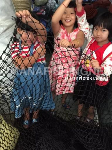 อุปกรณ์ตกแต่งบ้าน ร้านอาหาร ตาข่ายสนาม ปีนป่าย นอนเล่น กันตก safety net รูปที่ 3