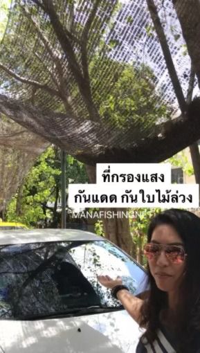 ที่กันร้อน กรองแสง ที่กันแดด ป้องกันความร้อน ที่กันใบไม้ร่วง  📌 ขนาดมาตรฐาน 2x4 เมตร รูปที่ 2