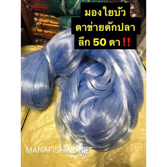 ตะคัดดักปลา เนื้ออวนเอ็น เนื้อตาข่ายดักปลา 📌ลึก 50 ตา เอ็น 0.15 ป้าย 180 เมตร 🔸มีหลายขนาดตาให้เลือก รูปที่ 7