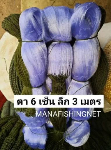 ตาข่ายรุมหู ดักปลา ‼️ลึก 50 ตา 📌เอ็นใยบัว 🅰️ป้ายยาว 200 เมตร รูปที่ 6