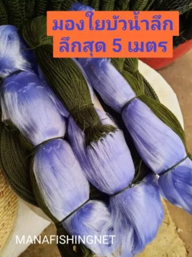 ตาข่ายดักปลา แม่น้ำโขง น้ำลึกสุด‼️ 5 เมตร ป้ายยาว 200 เมตร ดางดักปลา ข่ายดักปลาใหญ่ รูปที่ 2