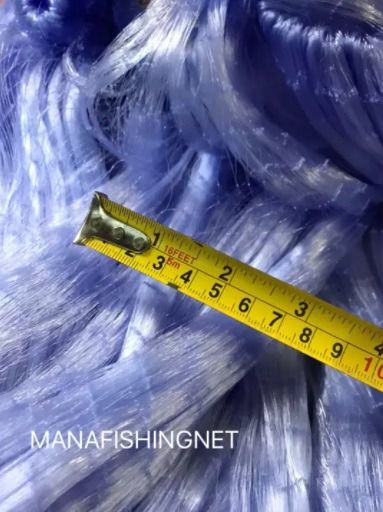 มองใยบัว 📌น้ำลึก 100 ตา ป้ายยาว 180 เมตร  เนื้อเปล่า  เอ็นนิ่ม  ตาข่ายดักปลา  เอ็นใยบัว รูปที่ 4