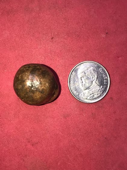 คตแมลงทับ ทรงเกือบกลม ที่หัวมีจุดขาว 2 จุด ขนาดประมาณ 2 ซม เนื้อแห้ง มันเงา สีน้ำตาลอมเขียว แข็งเป็นหิน เก่าจัด แท้ ดูง่าย หายาก สภาพสวย สมบ รูปที่ 4