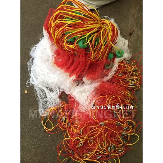 มองสามชั้น ด่างดักปลา มองดักปลา3ชั้น ตาข่ายดักปลา 3 ชั้น 🅰️ มีขนาดตาซ้อนกัน 3 ชั้นในปากเดียว รูปที่ 3