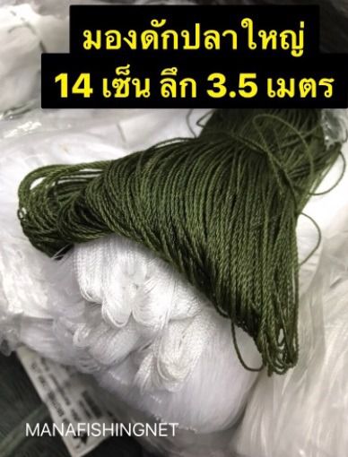 14 เซ็น ลึก 3.5 เมตร 📌 ข่ายด้าย มองดักปลาใหญ่ ตะข่ายไนลอน รุมข้าวบน มองเนื้อด้าย มองน้ำลึก ป้าย 100 เมตร 🅰️ เหนียวมาก รูปที่ 4