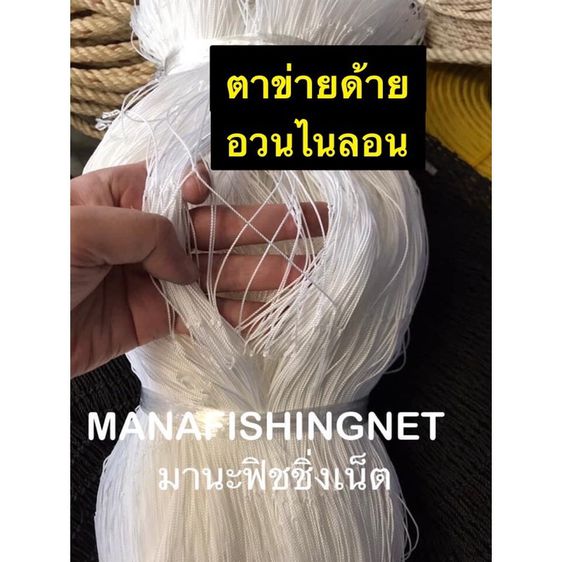 มองดักปลา ด่างดักปลา ตาข่ายด้าย อวนด้าย ตาข่ายด้าย 📌 ใช้ทำ ตาข่ายดักปลา ดักนก ดักสัตว์ ล่าสัตว์ ล้อมรั้ว รูปที่ 3