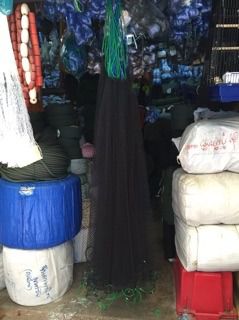 ตาข่าย-กันงู. กันนกกระจอก พร้อมเชือกบน+ตัวถ่วงล่าง รูปที่ 3