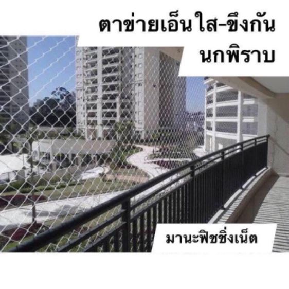 ตาข่ายกันนก 🅰️ รุ่นเอ็นใส📌กว้าง 10 เมตรxยาว 40 เมตร รูปที่ 4