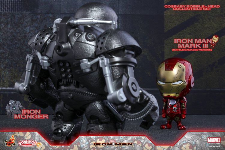 COSB269-270 Cosbaby Iron Monger and Whiplash Collectible Set Iron Man รูปที่ 7