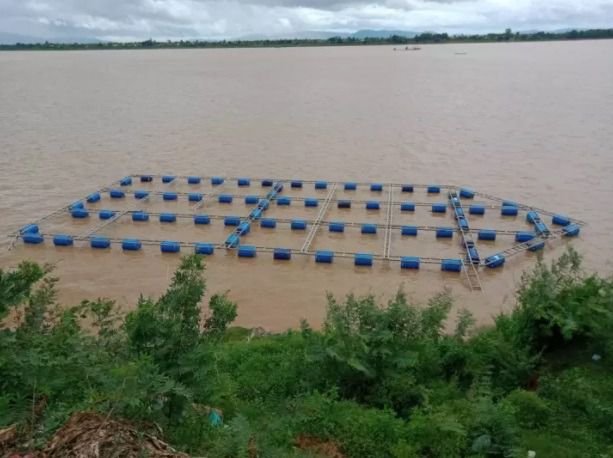 กระชังเลี้ยงปลา กุ้ง ริมแม่น้ำ เขื่อน ลำคลอง แบบสำเร็จพร้อมกาง รูปที่ 7