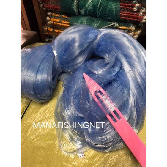 ตาข่ายดักปลา เนื้ออวนเอ็น มีหลายขนาดตาให้เลือก
